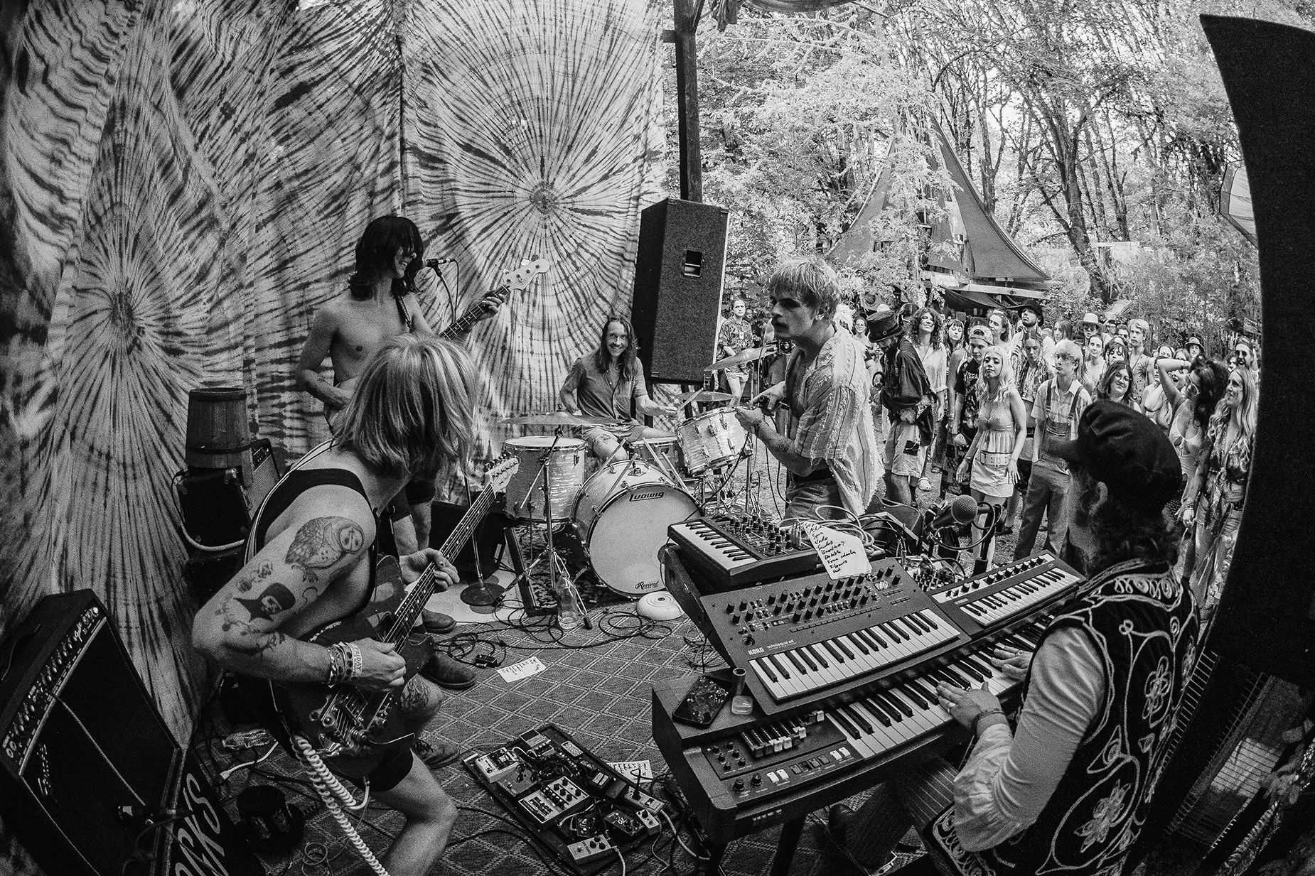 The Macks playing live from Oregon Country Fair. Photo by Ian Enger.