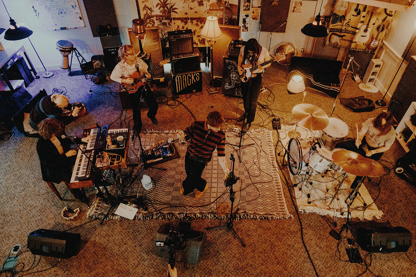 The Macks in live recording studio at Treefort Music Fest. Aerial photo by Ian Enger.
