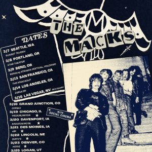 Tour poster with picture of The Macks and their dates for March 2025