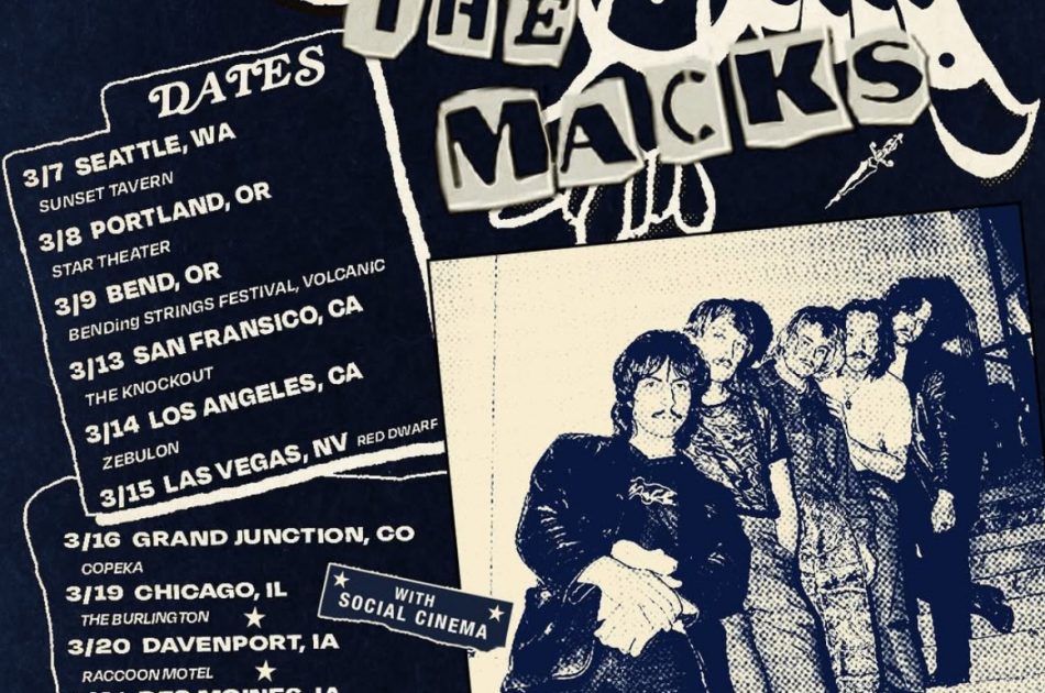 Tour poster with picture of The Macks and their dates for March 2025